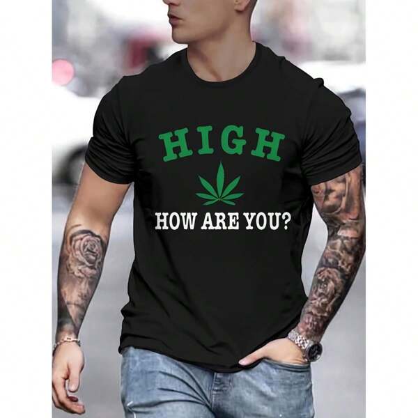 Men's Novelty 3D Print Fashion T-Shirt - Casual 100% Cotton Crew Neck  With Unique Graphic Design, Machine Washable Tee For Adult, Men, Women, Teen, Teenager, Adolescent,Youth
