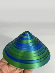 Placă cu spirală nebună imprimată 3D, artă 3D colorată, spirală 3D cu vibrații infinite, cadou drăguț de vacanță pentru Crăciun, Ziua Recunoștinței, Ziua Îndrăgostiților, Anul Nou