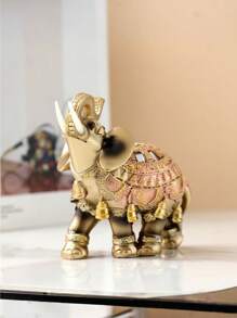 Artisanat en résine d'éléphant, décorations en verre, décorations d'éléphant, éléphants de style européen