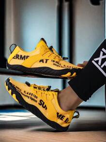 L.S.W.P 男女通用透气水鞋 - 速干、防滑五指水上运动鞋，适合室内健身、举重、瑜伽和户外活动，如海滩、游泳、冲浪和徒步旅行 - 耐用橡胶鞋底、系带闭合、四季皆宜、沙滩鞋 - 黃色 - 查看 8