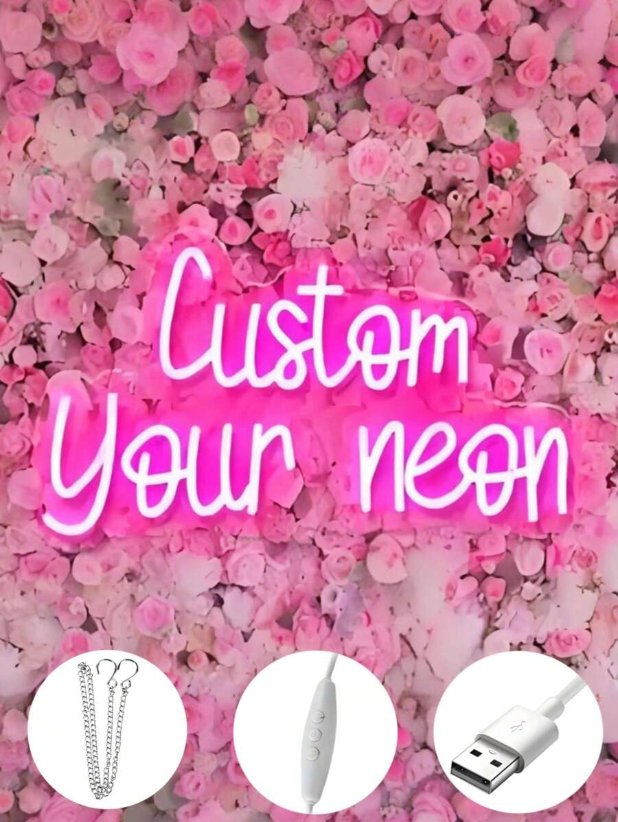 Đèn LED Neon tùy chỉnh, đèn trang trí tường cá nhân hóa, độ sáng điều chỉnh được, cấp nguồn USB, quà tặng lý tưởng cho đám cưới, sinh nhật, ngày lễ tình nhân, ngày lễ, trang trí nhà cửa, phông nền đám cưới, trưng bày đèn neon ngày lễ, nhà ở thẩm mỹ