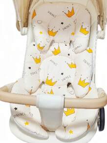 1 件卡通可爱婴儿推车座椅垫，四季婴儿车配件摇篮垫，婴儿车 - 多色 - 查看 3