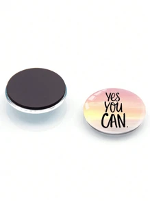 3pcs/6pcs/12pcs Set Random Inspiring Quote Crystal Glass Fridge Magnets
