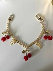 草莓女孩钱包链可爱水果包包配饰包包延长链金属链条 草莓女孩钱包链可爱水果包包配饰包包延长链金属链条 夏日沙滩度假 - 彩色 - 查看 10