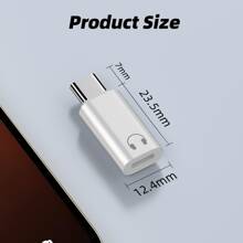 Type C To Lightning Earphone Audio Adapter USB C Male To Lightning Female Earphone Converter