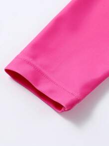 Annil Tween Girl Clothing For Girls Tween Girl Swimwear One-Piece Long Sleeve Suit Summer - Pink - View 7