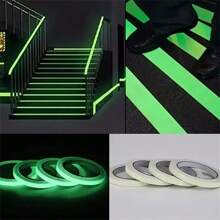 Nastro fluorescente che brilla al buio, luminoso e durevole, nastro luminoso per Ognissanti, decorazioni notturne, sport all'aperto e segnalazioni, forniture scolastiche, rientro a scuola