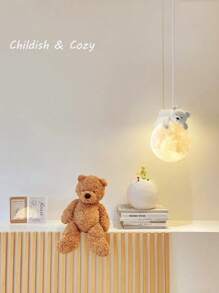 LED Cute Animal Children's Room Chandelier, G9 Light Source, 1.5m Adjustable Pendant Rope, Suitable For Children's Room, Bedroom, Corridor Decorative Lighting, Warm Atmosphere Light