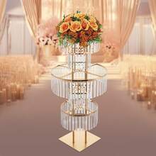 InSyoForeverEC Flower Stand - Oro+Trasparente - Visualizzare 4