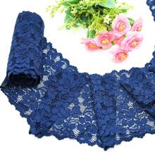 VEN003 "Elegant Lace: Delicacy That Transforms Your Creation" - Navy Blue - View 3