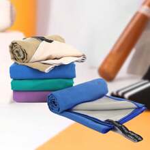 1 pezzo Asciugamano da viaggio e sport in microfibra, compatto, leggero, altamente assorbente, adatto per escursioni, yoga, allenamento, backpacking, palestra