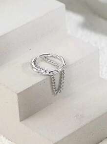 1pc Fashionable & Delicate Simple Design Gold Color Ear Cuff, Suitable For Teens And Daily Wear, Best Gift For Friends - Gold - View 2