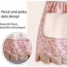 1 Pc Female Women Apron Linen Aprons Dress Garden Cafe Kitchen Cooking Florist Palace Style Vintage Fashion Dress Aproning