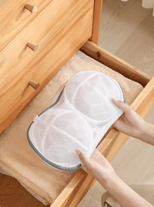 1 pieza Bolsa de malla para ropa interior, Bolsa de lavandería para sostenes lavable a máquina, Bolsa de lavandería para lencería resistente a la deformación y organizadores de limpieza para viaje