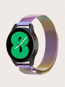 1pc Solid Stainless Steel Quick Release Magnetic Mesh Milanese Loop Smartwatch Band, Compatible With 40mm/42mm/43mm/44mm/45mm/46mm/47mm Galaxy Watch 7/6/5/4