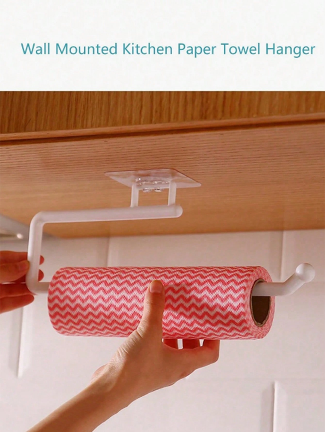 حامل ورق المناشف المطبخي من البولي بروبلين 1 قطعة، حامل لفات ورق التواليت من الفولاذ المقاوم للصدأ ب