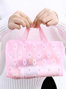 Ditsy Floral PVC wasserdichte Kosmetik-Toilettenartikel Dusch-Organizer Reise-Aufbewahrungstasche, ein Muss-haben Make-up-Tasche Make-up-Tasche Hautpflege-Tasche Kulturbeutel Packwürfel, Reiseessentials Kreuzfahrtessentials Studentenwohnheim-Essentials, Brautjungferngeschenke, Muttertagsgeschenke, Geburtstagsgeschenke, Geschenke für Freunde und Lehrer, Wohndekoration, Badezimmer Wohnzimmer Bett Lippenpflege-Organizer, Kosmetiktasche, große Makeup-Tasche, Weihnachtsgeschenke, Tasche, Reise, Tasche, Clutch / kleine Handtasche, Make-up-Organizer, Tasche, Pinseletui, Mini-Tasche, Tasche mit großer Kapazität