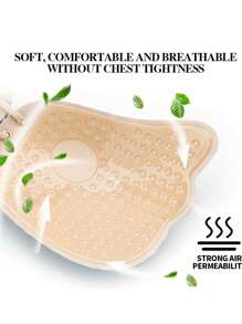 1pair Invisible Stick-On Lift Bra, Strapless Strappy Push Up Self-Adhesive Bra, Women's Lingerie Accessories Sticky Bra,Strapless Sticky Bra Open Back Bra Invisible Bra Silicone Nipple Cover Boob Pads Women's Push Up Bra - Multicolor - View 9