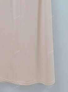 Women's Elegant Skirt With Elastic Waistband And Lining, Can Be Worn As An Underskirt Or Standalone, Versatile