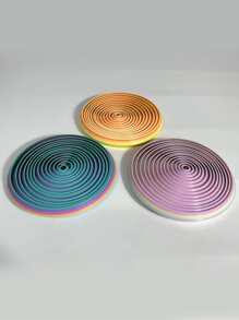 Placă cu spirală nebună imprimată 3D, artă 3D colorată, spirală 3D cu vibrații infinite, cadou drăguț de vacanță pentru Crăciun, Ziua Recunoștinței, Ziua Îndrăgostiților, Anul Nou