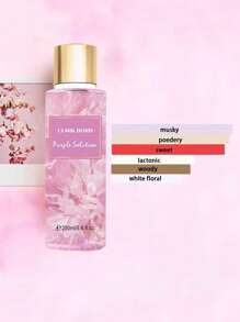 1 Bottle 250ml Vanilla Scented Air Freshener, Removes Odors In Indoor Spaces Like Bathrooms And Clothes, Long-Lasting Fragrance - Pink - View 5