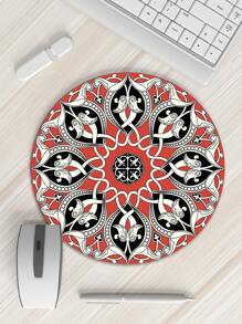 Geometrische ronde muismat - 8 stijlen om uit te kiezen, formaat 20 cm * 20 cm, antislipontwerp aan de onderkant, de muis is glad op de muismat, geschikt voor verschillende kantoorscènes