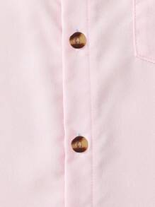 Camisa casual de manga corta de unicolor para niños con cuello de moño, adecuada para uso casual, al aire libre, bodas, festivales, escuela, estilo caballero, verano
