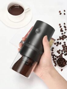 RAF 1pc Electric Coffee Grinder Usb Charging Small Portable Coffee Grinder With Professional Ceramic Grinding Core And Fine Bean Adjustable Coffee Grinder Suitable For Home, Office, Travel, School Supplies