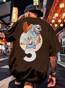 FLUXOGEEK Camisa Camiseta Oversized Streetwear  One Piece Luffy Gear 5 Despertar Ataque Especial Expansão Velocidade Transformação Série REF 7167 FLUXOGEEK