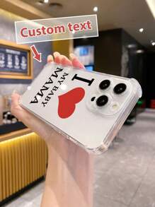 1 pièce Coque de téléphone personnalisable en TPU transparent anti-chute, compatible avec les smartphones iPhone, Android comme OPPO, compatible avec iPhone 15 Pro Max, A14, A54, A52, A31 4G, A23, Redmi Note 8 Pro, Note 11 Pro 4G, Note 12 4G, OPPO A54