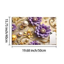 1pc Vintage Floral Pattern Absorbent Coaster, Suitable For Espresso Machines, Sinks, Faucets, Bathroom Cup Holders, Home Decor And Kitchen Accessories - FULSD284 - View 14