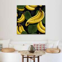 1 Piece Home Kitchen Wall Decor Framed Canvas Banana Pattern Home Decor Framed Canvas Wall Art Paintings For Living Room - Canvas Framed Print Wall Artworks Bedroom Decoration Office Wall Decor - 彩色 - 查看 5