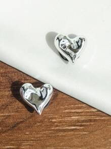 20 Stücke/Set Silber Schleife & Herz 3D Perlen abnehmbare DIY Schuh Dekorationen, inklusive Blumen, Herzen, 3D Perlen, Schleifen, süßer mädchenhafter Stil, Outdoor Schuh Accessoires, abnehmbare Schuh Clips, Schuh DIY Accessoires, geeignet für Damen/Mädchen Sandalen Dekoration (Schuhe nicht enthalten)