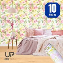 Floral Decor Wallpaper Self Adhesive Living Room Bedroom Bathroom