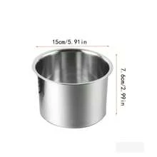 1 件不锈钢蜡烛制作蜡熔炉套件，DIY 手工香薰蜡烛制作加热熔炉配件