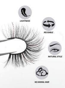 Happy Butterfly 30 Pairs Mixed Pack Natural Crossover False Eyelashes, Handmade Lengthened Thick Curly Eyelashes Artificial 3D Fuax Mink Eyelashes D Curvature Makeup Tools Hot Sellers For Daily Life,Chemical Fiber Russian Strip Lashes, Thick Natural Volume Grafting Eyelashes,Gift For Christmas, - 交叉款 - 查看 8