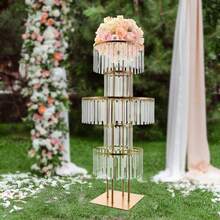 InSyoForeverEC Flower Stand - Oro+Trasparente - Visualizzare 5