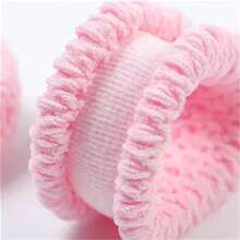 12pcs Solid Color Cute Chemically Fiber Hair Scrunchies, Candy Colors For Spring And Summer
