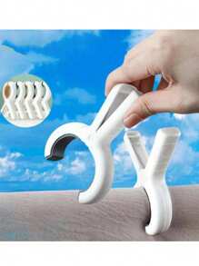 10 piezas Pinzas para toallas, pinzas para toallas de playa a prueba de viento para sillas de piscina y crucero; pinzas de ropa versátiles de colores brillantes sin rastro para asegurar toallas, mantas, ropa y edredones en sillas de playa, barcos de piscina, tendederos y estantes colgantes. - Multicolor - Ver 6