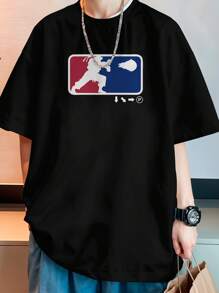 Shirt T-Shirt Oversized Streetwear Street Martial Arts Fight Energy Manipulation Acrobatics Physical Resistance Game Anime REF 7172 FLUXOGEEK - màu đen - Xem 6