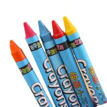 12 件 [ & 可水洗] 12 色可旋转蜡笔套装 - 适合学龄前至小学生的儿童着色美术用品、课堂奖品油画棒、用于素描和工艺品的创意绘画工具