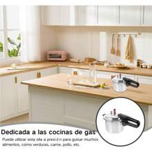 Olla De Presion Express 3 Litros Segura Para 2-3 Personas - Plateado - Ver 4