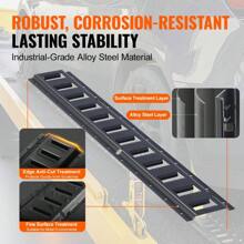 Heavy Duty E Track Tie Down Rail Kit 2 Feet Steel Rails Set Of 4 For Securing Cargo And Heavy Loads Up To 2000 Pounds Ideal For Garages Trailers Motorcycles And ATVs - Black - View 4