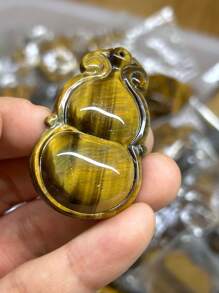 1pic Natural Tiger Eye Calabash Crystal Pendant,Birthday Gifts, New Year's Gifts, Christmas Gifts, Valentine's Day Gifts