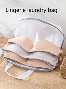 1 pieza Bolsa de malla para ropa interior, Bolsa de lavandería para sostenes lavable a máquina, Bolsa de lavandería para lencería resistente a la deformación y organizadores de limpieza para viaje