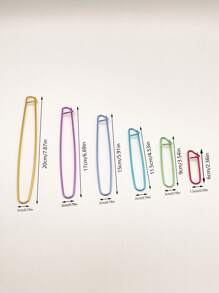 Aluminum Woven Aluminum Stitch Markers, Durable Yarn Locking Tool For Knitting And Crochet, Multicolored Aluminum, Random Color, Large Sweater Markers - Multicolor - View 8