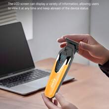 Kemei Km-1572 Barber Clippers Hair Cutting Machine Professional Electric Hair Trimmer Cordless Hair Clippers For Men - Buy Professional Electric Hair Trimmer Professional Hair Trimmer Clippers - Orange - View 5