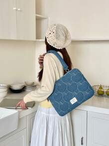 INS 时尚笔记本电脑内胆包，适用于 MacBook 13/14 英寸、15/15.6 英寸、单肩笔记本电脑手提包