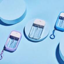 1 件便携式高压喷雾瓶，简单可爱的多色卡片分体瓶，多巴胺硅胶保护套，细雾酒精洗手液，旅行口袋收纳，分体迷你香水瓶，50ml 情人节/万圣节礼物/圣诞节礼物家居浴室装饰秋季装饰返校 - 彩色 - 查看 4