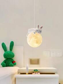 LED Cute Animal Children's Room Chandelier, G9 Light Source, 1.5m Adjustable Pendant Rope, Suitable For Children's Room, Bedroom, Corridor Decorative Lighting, Warm Atmosphere Light